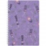 Блокнот на спіралі пласт. обкл., А5, 80 арк.,кл., Lavender 2 (Axent)