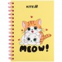 Блокнот на спіралі картонна обкл., А5, 80 арк, кл, Cute 1 (Kite)