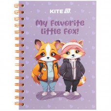Блокнот на спіралі картонна обкл., А5, 80 арк, кл, Cute 4