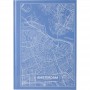 Книга записная А4 Maps Amsterdam, 96 л., кл., голубой (Axent)