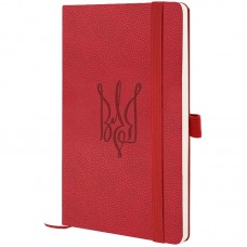 Книга записна Partner Soft Skin,125*195,96арк,кліт,червВоля