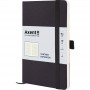 Книга записна Partner Soft Skin,125*195, 96арк, кліт, чорна (Axent)