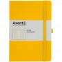 Книга записна Partner Prime, 145*210, 96арк, кліт, жовта (Axent)