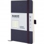 Книга записна Partner Soft Skin,125*195, 96арк, кліт, синя (Axent)