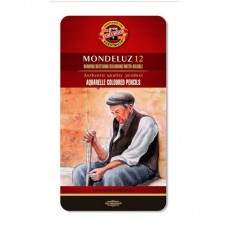Олівці кол. аквар. Mondeluz, мет.кор., 12 шт.