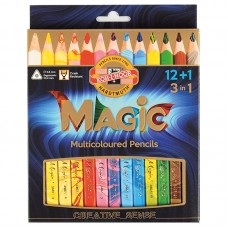 Олівці кольорові MAGIC, 12 шт.+блендер