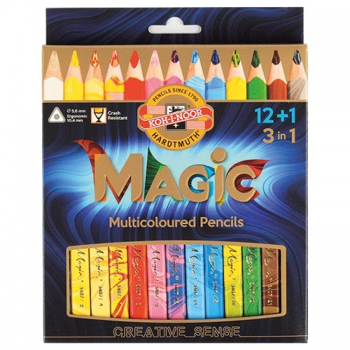 Олівці кольорові MAGIC, 12 шт.+блендер (KOH-I-NOOR)
