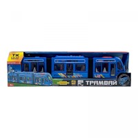 Трамвай автоэксперт (Синий) (подсветка, звуки, инерция, подвижные части)