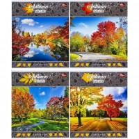 Зошит кольоровий 24 аркушів, клітинка (16 штук в упаковці)