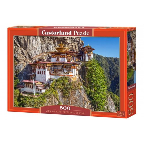Пазли Вид на Paro Taktsang. Bhutan, 500 елементів (Castorland)