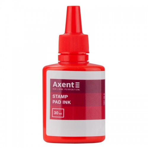 Краска штемпельная, 30 мл., красная (Axent)