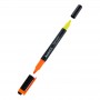 Маркер Highlighter Dual 2534-A, 2-4 мм клиноп. помаран+жовт. (Axent)
