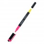 Маркер Highlighter Dual 2534-A, 2-4 мм клиноп. рожевий+жовт (Axent)