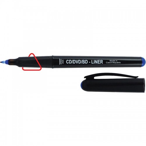Маркер CD-Liner 4616 ergoline, 0,6 мм синій (Centropen)