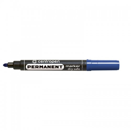 Маркер Permanent Dry Safe 8510 2,5 мм круглиый син (Centropen)
