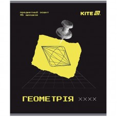 Предметный тетрадь 48 листов, клетка, гибридный лак+УФ, Techno