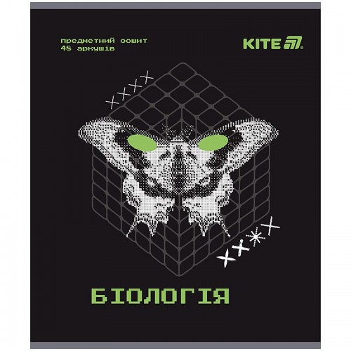 Предметный тетрадь 48 листов, клетка, гибридный лак+УФ, Tehn (Kite)