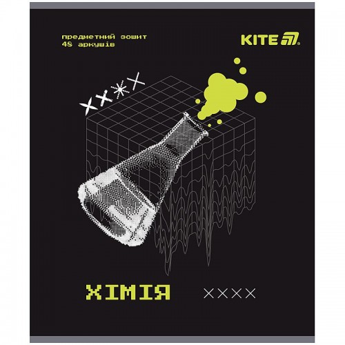 Зошит предметн. 48 арк., кл., гібр лак+УФ, Techno, хімія (Kite)