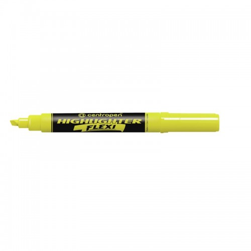 Маркер Fax 8542 FLEXI 1-5 мм клиновид.жёлтый (Centropen)