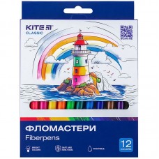 Фломастери, набiр 12 шт. Kite Classic