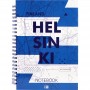 Блокнот на спіралі тверда обкл., А5, 96арк. Helsinki (Axent)