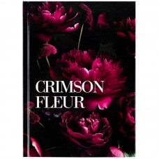 Книга записна тверда обкл. А5, 96 арк., кліт., Crimson fleur