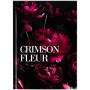 Книга записна тверда обкл. А5, 96 арк., кліт., Crimson fleur (Axent)