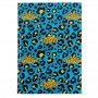 Книга записна А4, 96арк., кліт., Leopard, блакитна (Axent)
