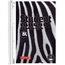 Коледж-блок А4 Premium, кліт., 80 арк., Zebra