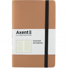 Книга записна Partner Soft, 125*195, 96арк, кліт, золота