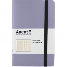 Книга записна Partner Soft, 125*195, 96арк, кліт, срібляста