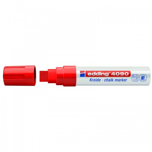 Маркер Window e-4090 4-15 мм клиновидн. красный (edding)