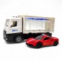 Вантажівка інерц. (Поліція) з метал машинкою (Ferrari) (MiC)