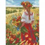 Набор с алмазной мозаикой "В родных полях" 30x40см (Ідейка)