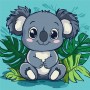 Картина по номерам "Веселая коала" 30х30 см (Ідейка)