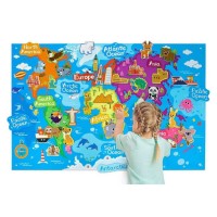 Плакат ігровий (Карта світу), великий формат