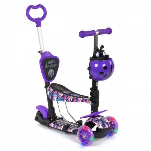 Самокат з ручкою "Best Scooter" (фіолетовий) (MiC)