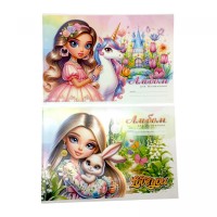 Альбом для рисования, 100г, на скобе, 202х292 мм, 8 лист. МИКС ВИДОВ