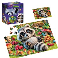 Пазлы с мягкой игрушкой 