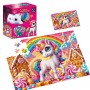 Пазлы с мягкой игрушкой "De.tail. Единорожка" 260 деталей (De.tail)