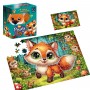 Пазлы с мягкой игрушкой "De.tail. Лисенок" 260 деталей (De.tail)