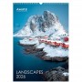 Календар настінний А3 2026 р., Landscapes (Axent)