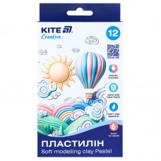 Пластилин восковой, 12 цветов, 200 г. Kite Creative Pastel