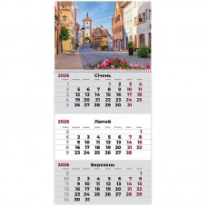 Календарь настенный квартальный 2026г, 1  пр., Romantic 2