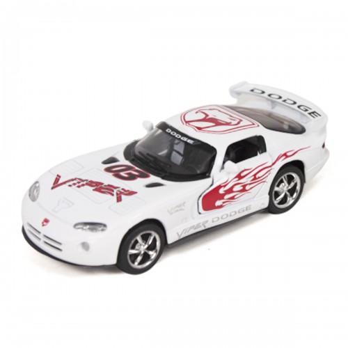 Машинка KINSMART Dodge Viper GTSR (белая) (Kinsmart)