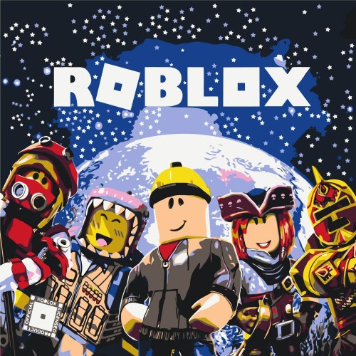 Картина по номерам "ROBLOX / РОБЛОКС" 40х50 см (Origami)