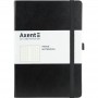 Книга записная Partner Prime, 145*210, 96 л, клетка, чёрная (Axent)
