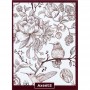 Тетрадь для записей А4 48 л., клет., бордовая (Axent)