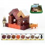 Конструктор магнитный "Майнкрафт/Minecraft" 52 элементов, фигурки героев, в коробке (MiC)