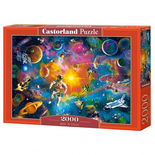 Пазлы "Человек в космосе", 2000 элементов (Castorland)